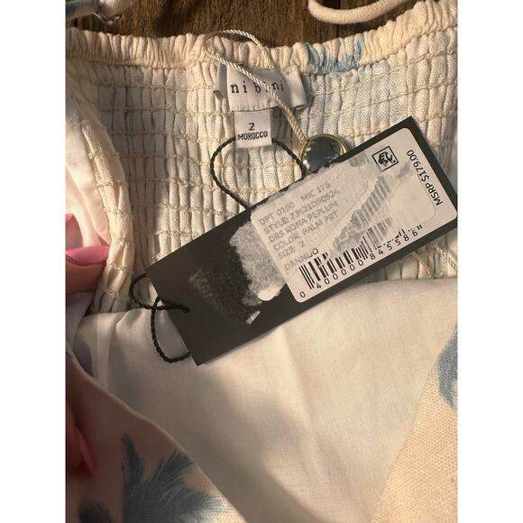 Gianni Bini x DANNIJO Kona Linen Palm Print Mini Dress – Size 2 NWT - Picture 8 of 8